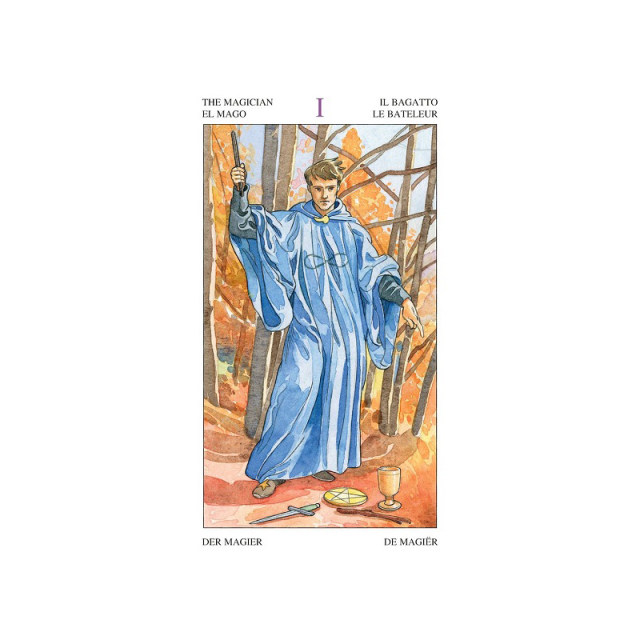 Imported genuine ancient magician tarot cards The Sorcerers Italian board game cards
