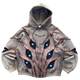 American retro hoodie Y2K Harajuku hip-hop graphic sweatshirt casual pullover sportswear jacket European and American girls