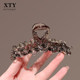 Internet celebrity fashion 2025 high-end crystal clip light luxury head back hair clip high-end spring and summer headgear