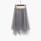 2022 autumn and winter new dancing puff puffed skirt bottom skirt, female high waist thin A -line gauze short skirt tide