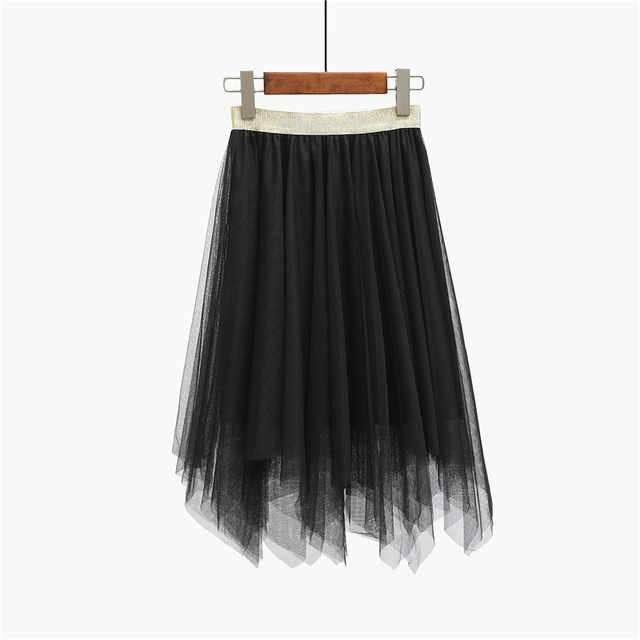 2022 autumn and winter new dancing puff puffed skirt bottom skirt, female high waist thin A -line gauze short skirt tide