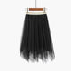 2022 autumn and winter new dancing puff puffed skirt bottom skirt, female high waist thin A -line gauze short skirt tide