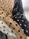 Original single elastic high waist flocking polka dot versatile large sling A-line skirt half-body long skirt lady gauze skirt women spring and summer new style
