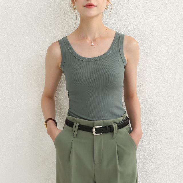 Lsooyeon/Shuiyan Summer Explosive Striped Sling Space in the vest of repairing thin and obsessed with a pair of fashion and breathable