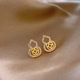 
Xuanxue Wangcai gourd earrings unique 2025 new niche earrings gold retro earrings for women high-end and light luxury