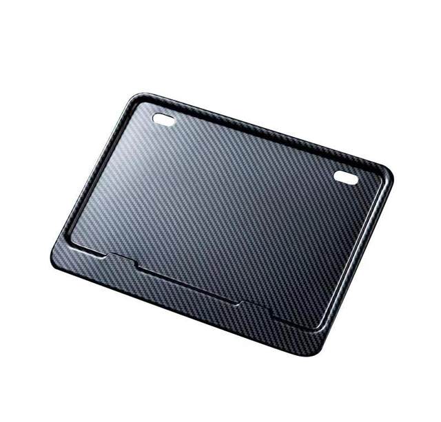 <Day Delivery>Motorcycle Back License Frame Scooter Universal Tail Plate Frame Solid Aluminum Alloy Frame with a Scooter