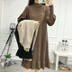 Large -size sweater skirt female fat MM in autumn and winter with medium and long fat sisters, small pregnant women with bottom knitted dress