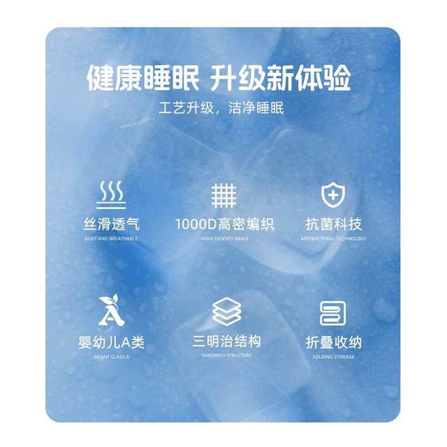 Mercury Home Textiles Ice Rattan Mat Two/Three Piece Set for Children, Maternal and Infant Class A Antibacterial 1000D Cooling Mat Summer Summer Mat