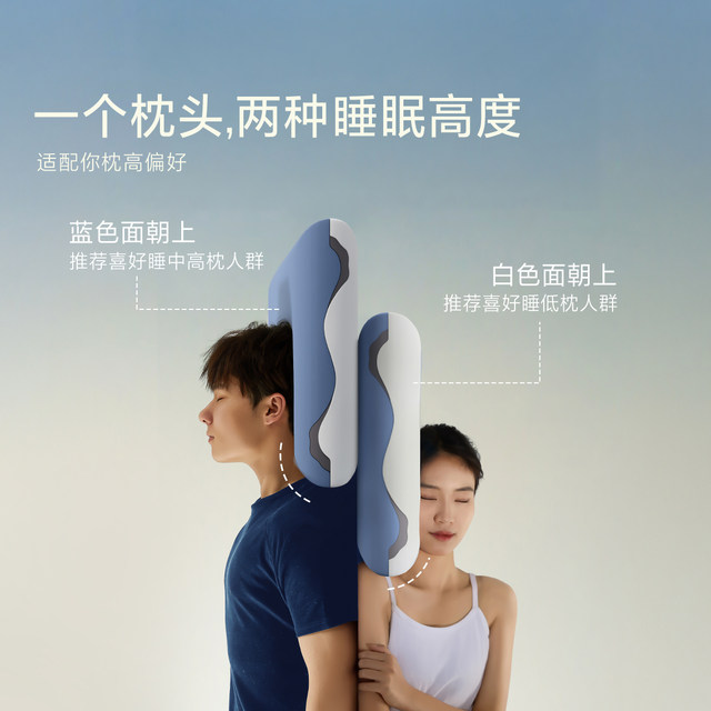 Mercury Home Textile Ergonomic Pillow Memory Foam Deep Sleeping Cervical Pillow Cylinder Pillow Case Adult Gift Box Assisted Sleep