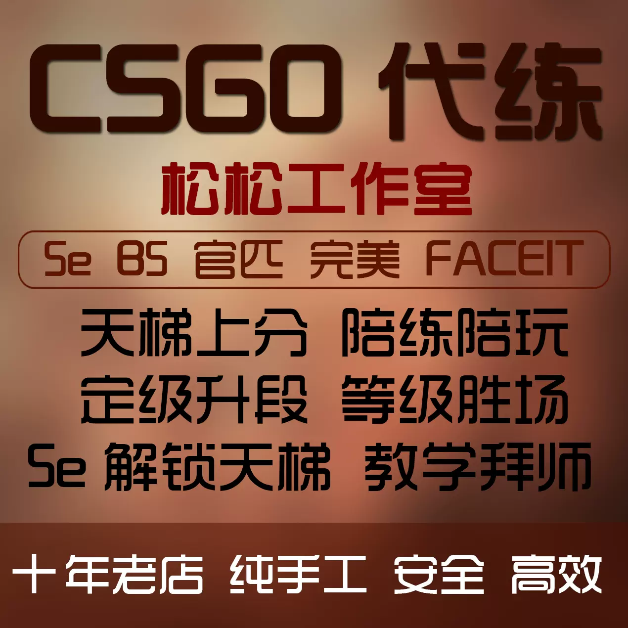 CSGO代练完美世界天梯上分定级赛5E代打CS2定位官匹胜场陪玩陪练-Taobao