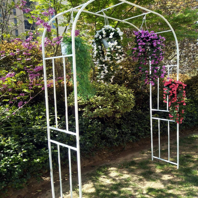 2025 new vine-climbing plant rose frame wrought iron arch balcony outdoor garden courtyard grape vine support frame