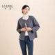 Keshang round neck double-sided wool coat for women short 2024 winter new wool coat looks tall and small
