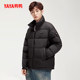 Duck Down Jacket Men's 2025 Autumn and Winter Fashion Short 90 Duck Down Warm Thickened Short Stand Collar Jacket S