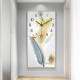 Cartoon decorative painting clock clock hanging clock living room Light luxury modern minimalist clock hanging wall house fashion hanging watch rectangular
