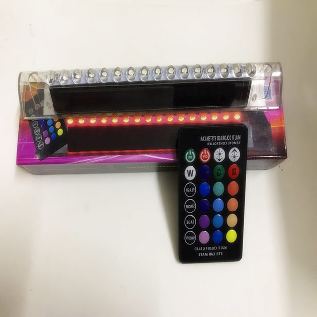 Car solar flash lights anti-rear-finish LED laser warning lights for car breathing lights car decoration ranger lights