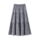 OSA commuting versatile plaid skirt women's skirt 2025 summer new age-reducing slimming a-line cake skirt