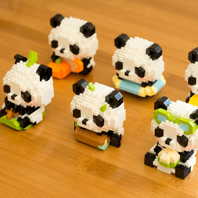 Cute Panda China Q Meng Ji Jiying Cartoon Cartoon Dolls Male Girls Handmade Puzzle Puzzle Incise Toy Gift 8