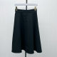Division's 2024 winter new product, umbrella skirt, skirt for women, high waist, slimming, versatile, wide swing, a-line long skirt 1155