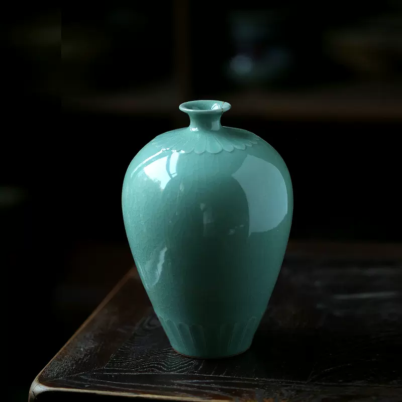 青珍窯 梁命煥 青珍陶芸研究所 高麗青磁 花瓶 壺