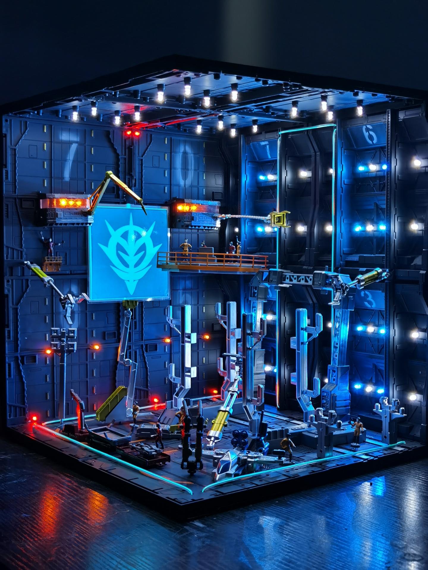 格纳库场景代工,高达机仓,万代,龙桃子,变形金刚,只要低于3