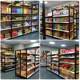 Supermarket shelves display shelf wood grain transfer four -pillar convenience store store shop snack mother and baby shop
