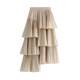 Autumn and winter Korean version asymmetric pleated cake skirt for women versatile mid-length ruffled irregular skirt 8255 custom
