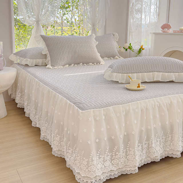 Category A maternal and infant grade latex mat bed skirt three-piece summer machine washable naked sleeping air-conditioned soft mat 1.5/1.8