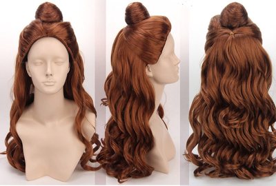 taobao agent Disney cos wigs cosplay wig female brown wig long curly curly hair styling wig