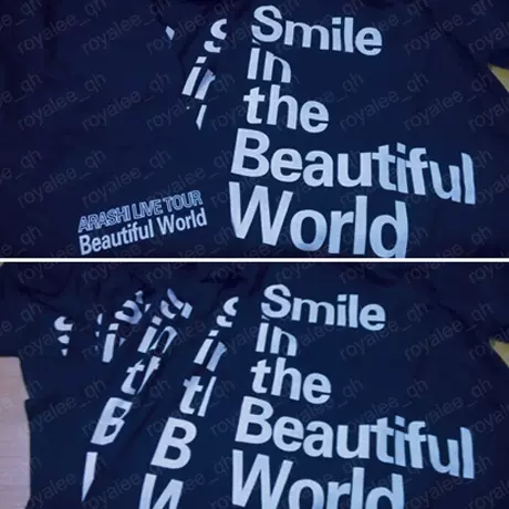 24小时Arashi岚松本樱井翔二宫和也生日大野智 BEAUTIFUL WORLD T - Taobao