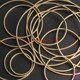 15-80mm brass blank circle ring pure copper flat circle ring closed ring DIY jewelry accessories