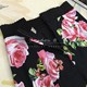 Clearance 2020 spring and summer socialite style sweet rose print elegant versatile mid-length hip-cover skirt for women