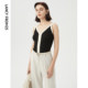 Langzi French temperament, chic and high-end, retro vest, suspender, bottoming top, new summer style for women