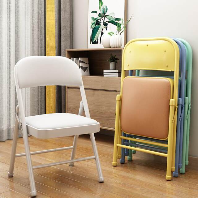 Simple folding chair, home stool, college dormitory computer chair ...
