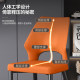 Hollow chair Nordic modern simple dining chair household light luxury chair Italian minimalist leather backrest chair stool