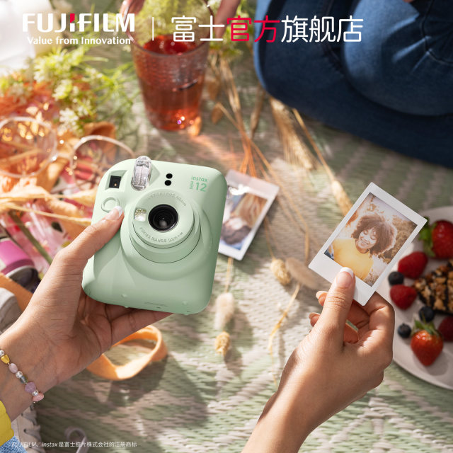 Fuji Instax mini12 one-time imaging camera Polaroid mini gift box image flower room accessories box