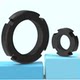 Small round nut national standard original GB810 ordinary A3 steel four-trough round nut Q235 material black lock stop retreat