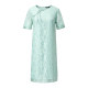 New Chinese style dress for 2025 new women's summer elegant green mid-length short-sleeved round neck skirt