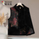 Woodpecker middle-aged and elderly women's Chinese-style vest plus velvet to keep warm, mother's style, grandma's new Chinese style vest jacket