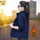 velvet sweatshirt coat for women in autumn and winter 2025 new middle-aged mothers' clothes winter thick warm cardigan stand collar top