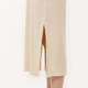 
LESS spring polo collar dress for women casual loose long short sleeve knitted skirt 2O3G11230