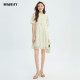 Highday Xuanri 2024 summer new round neck printed short-sleeved dress for women new Chinese doll skirt short skirt