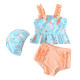 
Girls Bikini Lace Bow Lace Sling Triangle Split Swimsuit Infant Children Swimsuits