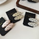 Small and exquisite polka dot hair clip female internet celebrity forehead hair duckbill clip temperament side bang clip headdress hair card