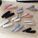 French retro polka dot bb clip ins versatile bang clip niche temperament high-end feel side clip atmosphere hair clip