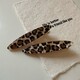 Autumn and winter new brown leopard print hairpin bangs clip broken hair side clip temperament versatile autumn and winter new side clip hairpin