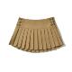 American retro college style low waist gray skirt for women in autumn and winter new versatile button pleated short skirt for women