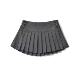 American retro college style low waist gray skirt for women in autumn and winter new versatile button pleated short skirt for women