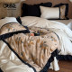 Wandering in the maple forest French retro 100% cotton long-staple cotton four-piece set pure cotton printed high-end lace quilt cover bedding