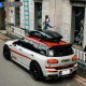 Suitable for BMW MINI new generation Clubman JCW car sticker to pull flower machine cover color strip body side skirt sticker
