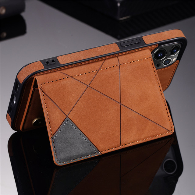 New 17 card holder 16 suitable for Apple 14 mobile phone case iPhone 12 Promax with card holder 13 bracket 11 can hold card slot ID 15 access card all-inclusive anti-fall card holder coin protective cover